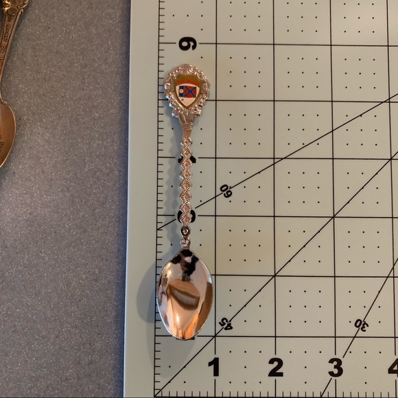 Vintage Georgia State Souvenir Spoon w/ Old State Flag - Picture 6 of 7